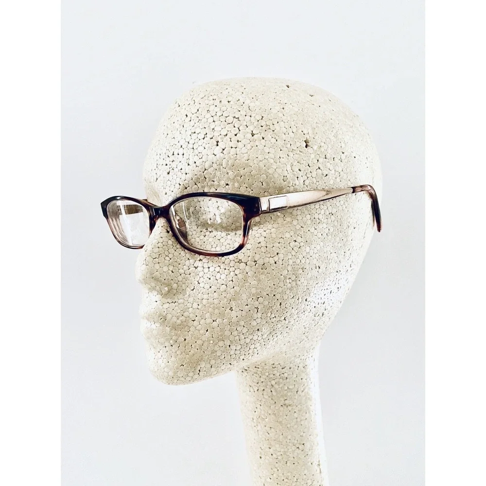 Kate Spade Brown Tortoise Cat Eye Glasses w Gold Metal Temples Leanne 1Y5 135